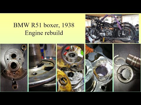 BMW R51 engine rebuild - YouTube