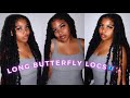 Butterfly/Distressed Long Locs Tutorial *easy*