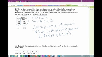 8.4 video 4 standard deviation and Probability distributions