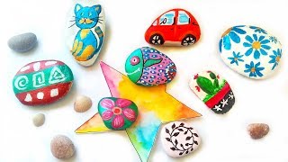 Colorful Rock Painting Ideas For Garden Decor - DIY Stone Art Crafts