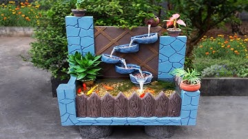 Tự làm bể cá thác nước tuyệt đẹp tại nhà