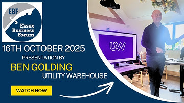 Business Networking Meeting  16/10/25 - Ben Golding - Utility Warehouse