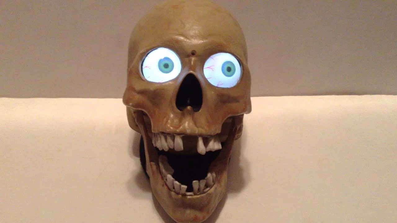 2007 gemmy halloween animated talking laughing scary skull w led eyes very rare youtube - Talking Skull Halloween 2007 gemmy halloween animated talking laughing scary skull w led eyes very rare youtube - Talking Skull Halloween