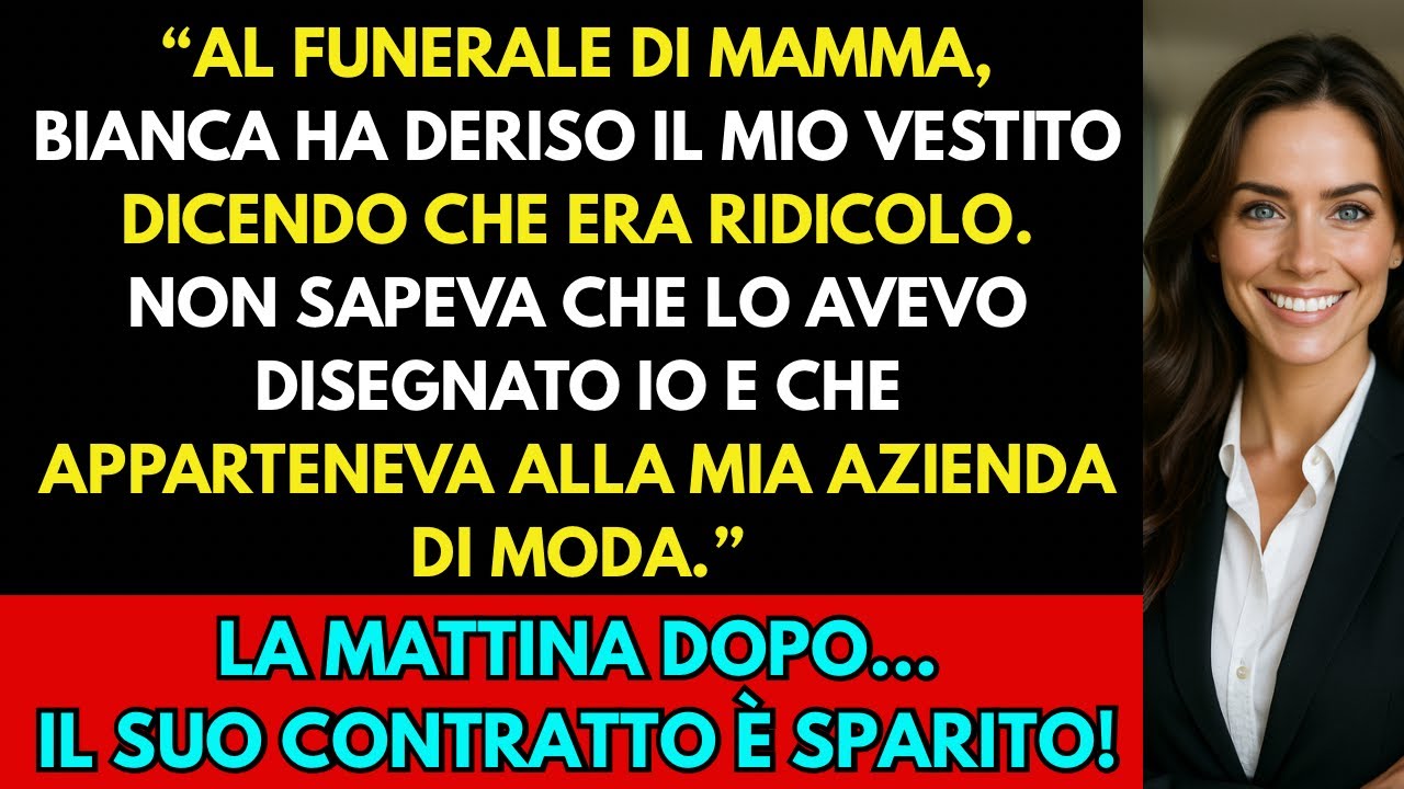 Al funerale di mamma, mia sorella ha deriso i miei vestiti — non sapeva che il marchio fosse mio.