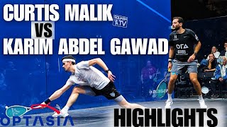 Karim Abdel Gawad vs Curtis Malik | Optasia Championships Round 2 Highlights