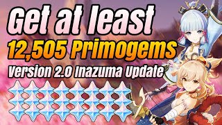 Genshin x Prime Collab! (100+60 PRIMOGEMS!) Genshin Impact News Event Guide  Inazuma Patch 2.0 