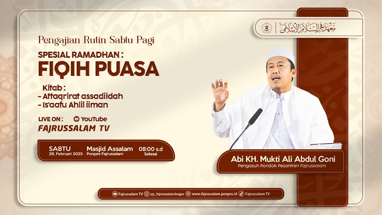 🔴LIVE! | Lanjutan Mengapa Ulama Salaf Shalat Tarawihnya 20+3 ? Part 2 | Bersama Abi KH. Mukti Ali.