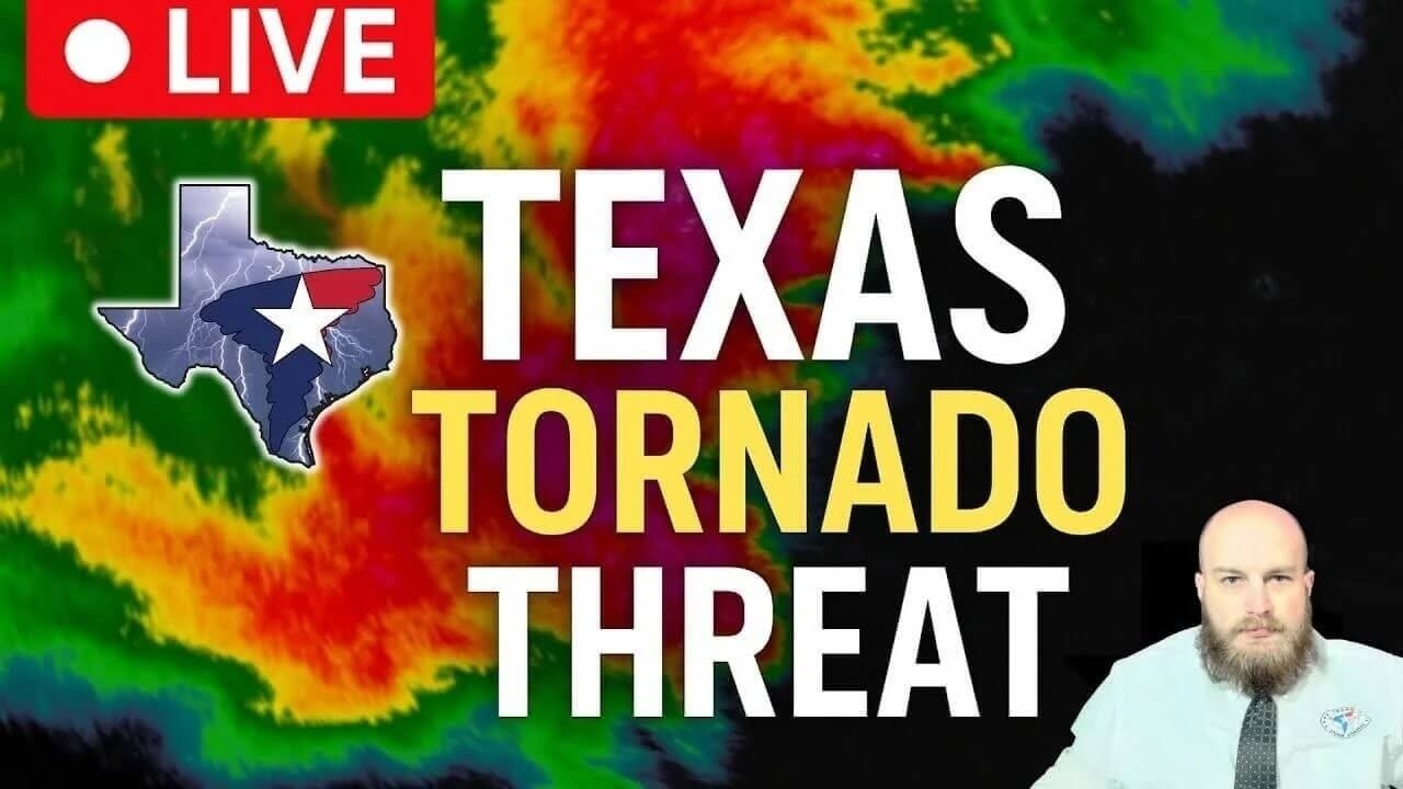 🔴 LIVE: TEXAS Severe Weather Coverage | Tornado Risk, Giant Hail & 80 MPH Winds