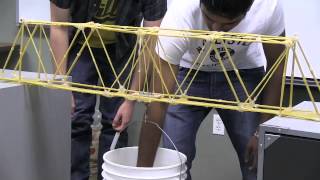 2013 Spaghetti Bridge Test Students in Prof. Marietta Scanlon