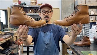 三重県からのお越し頂いたレッドウィング・ベックマンを、先芯抜いてフラットボックスへカスタマイズ【名古屋の靴修理RADIAN】