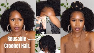 NEW! REUSABLE CROCHET HAIR Install On Loc'd Hair!! Super Natural | Easy To Style!!@BetterLengthHair