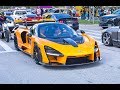 McLaren Senna 789 hp BEAST - Interior Exterior Start Up - Drive at Cars and Coffee Palm Beach