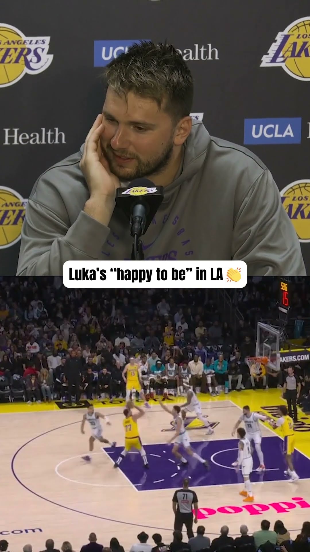 Luka's staying positive ?