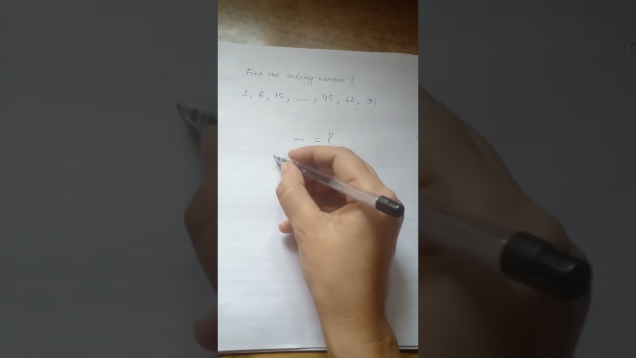 Find the missing number? 