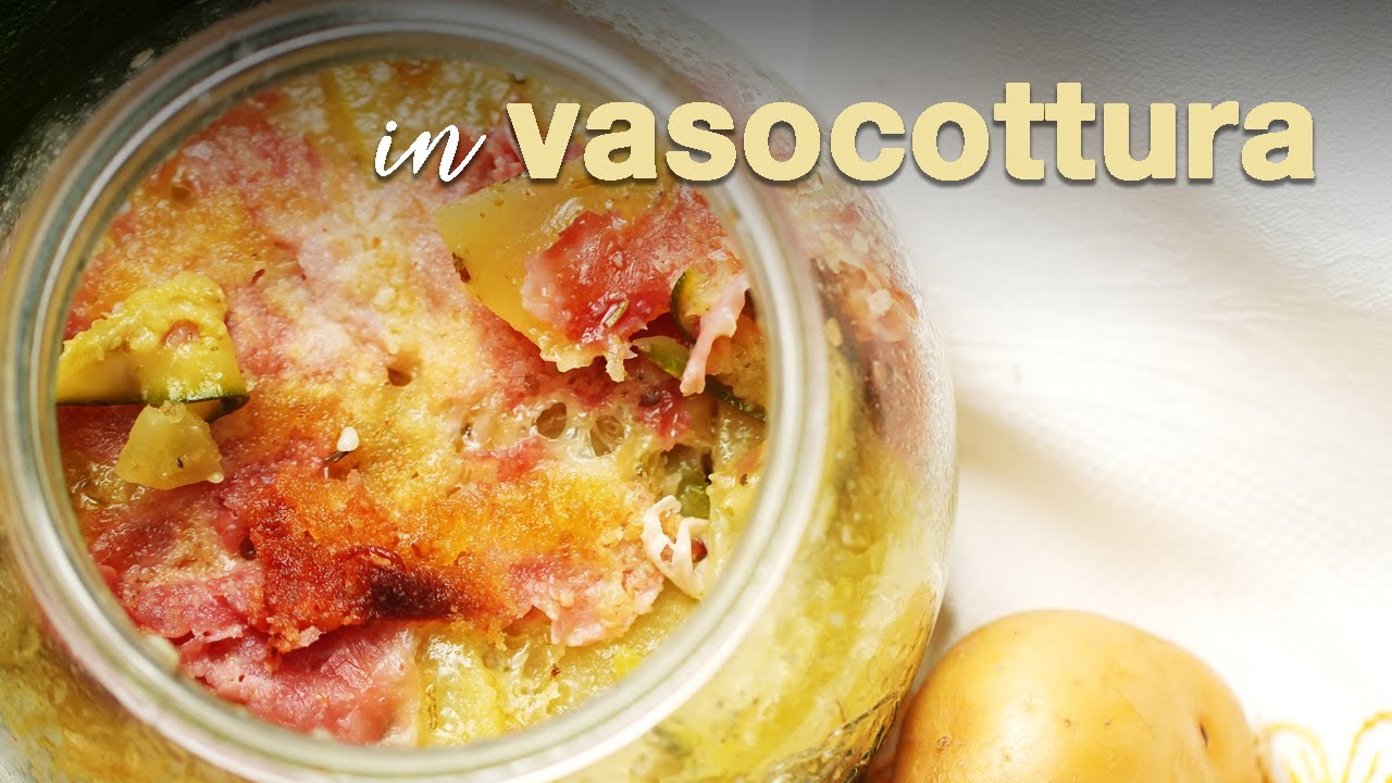Vasocottura | Zucchine, patate e prosciutto in vasocottura