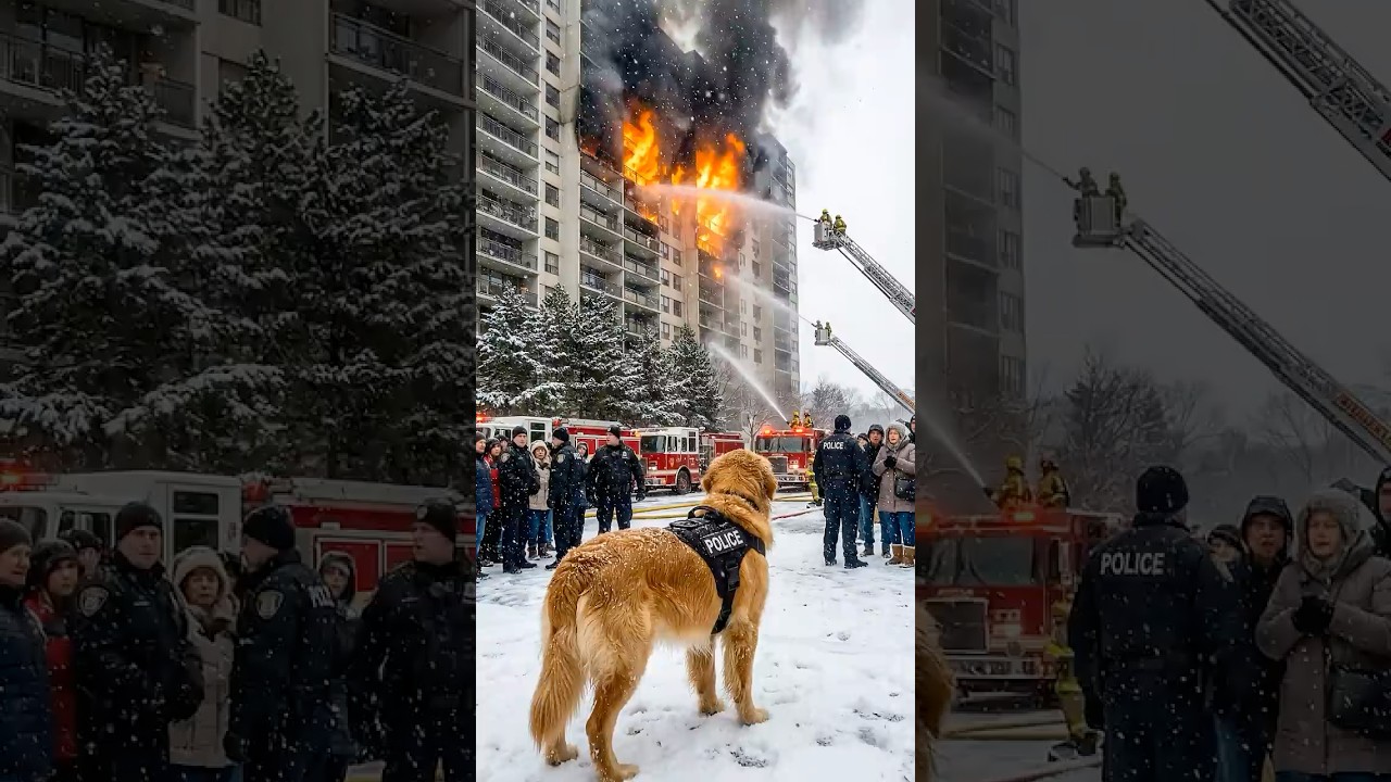 Golden Retriever Rescues Baby Cats from the House before Deadly Flames Strike #dog #rescue #animals
