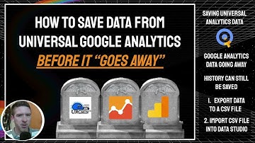 How to Save Universal Google Analytics Data (Using Data Studio)