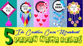 WOW!!! 5 Ide Kreatif Membuat Hiasan Dinding Papan Nama Kelas Dari Kertas Origami