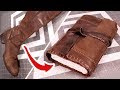 Upcycling Leather Boots into a Traveler's Journal!