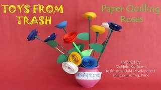 Paper Quilling Roses English