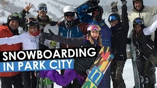 Snowboarding in Park City, Utah with Chalene Johnson