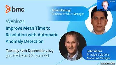 Webinar: Improve Mean Time to Resolution with Automatic Anomaly Detection