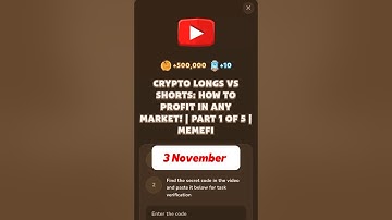 CRYPTO LONGS VS SHORTS: HOW TO PROFIT IN ANY MARKET! | PART 1 OF 5 | MEMEFI #memefi #code