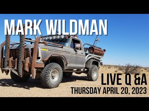 Mark Wildman is live! Friday, November 10, 12 noon Pacific time ￼ 