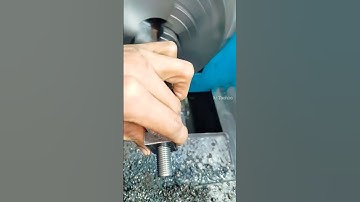 running machine pea T nut assembly and Bolt cutting threading lathe Machine work