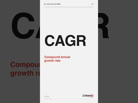 How to Calculate CAGR | BI Calculations