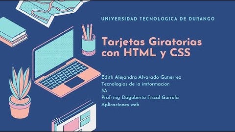 tarjetas giratorias con HTML y CSS