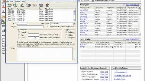 Peachtree Tutorial Creating Payroll Formulas 2003 2008 Sage Training Lesson 7.6