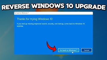 How to Go Back to Windows 7/8.1 from Windows 10 if You Upgraded RECENTLY!