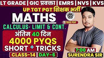 L-14 | Limit, Continuity & Diff. | PYQs With Short Tricks | LT Grade And GIC Lecturer Maths Classes