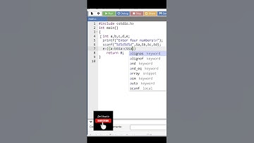 #viral #youtubeshorts C Program to find Largest Amongst Four Numbers #youtube #coding