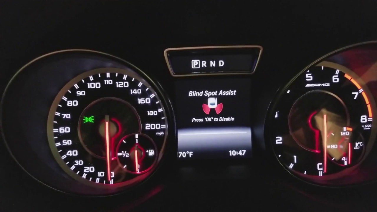 Mercedes Cla 45 Blind Spot Assist Activation Youtube