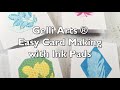 Easy Gel Printed Cards with Gelli Arts® Mini Gel Printing Plates by Tania Ahmed