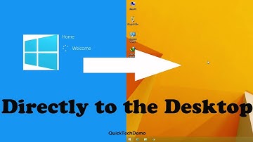 How to Boot Directly to the Desktop in Windows 8.1
