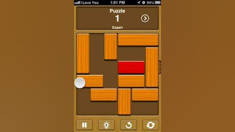 Unblock me Expert level 1 solution