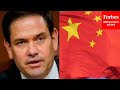 "This Is Our Last Chance": Marco Rubio Issues Dire China Warning