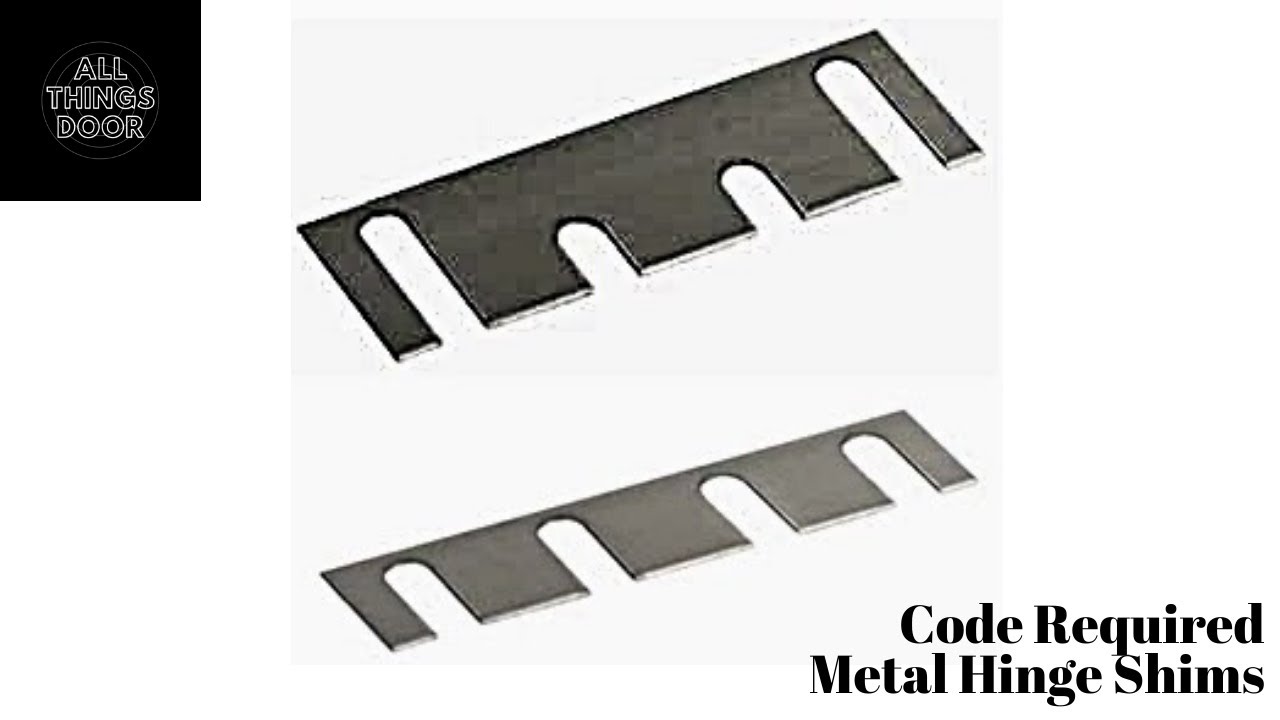 National Guard Fire Door Hinge Shims,42 L,,Gray,PK10 HS-1