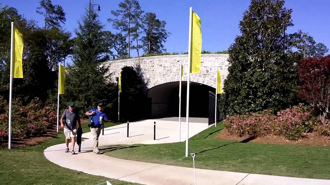 New tunnel at Augusta National parking area YouTube
