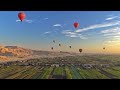 Hot Air Balloon In Luxor, Egypt (4K)