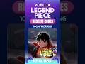 Roblox Legend Piece Codes | Legend Piece Redeem Codes #legendpiece