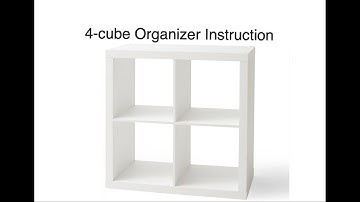 4-cube Organizer Instruction