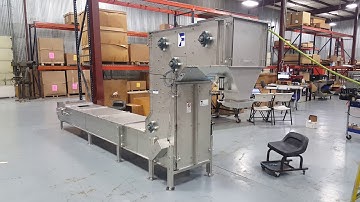 INDEXING BUCKET ELEVATOR WITH PLUNGE FUNNEL