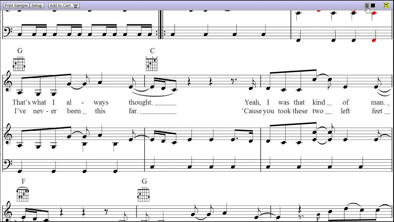 I Don't Dance by Lee Brice - Piano Sheet Music:Teaser - YouTube