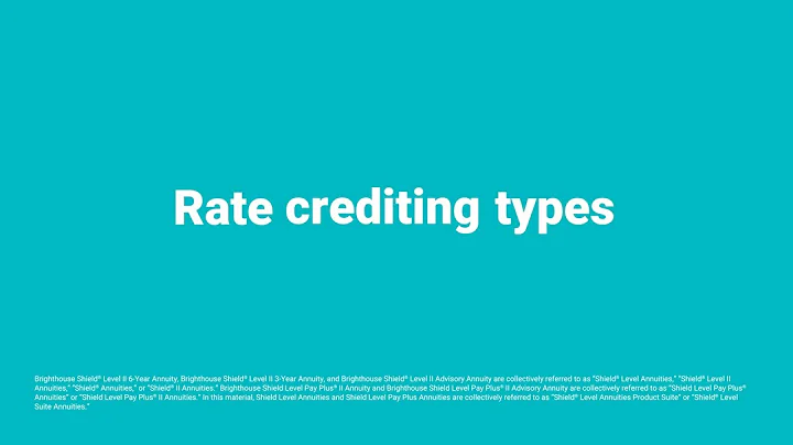 Rate Crediting Types for a Variety of Market Conditions