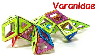 DIY - How To Make Varanidae - オオトカゲ の作り方  【MAGFORMERS】マグネット ブロック Magnet BLOCK【マグフォーマー】の作成 研究発表