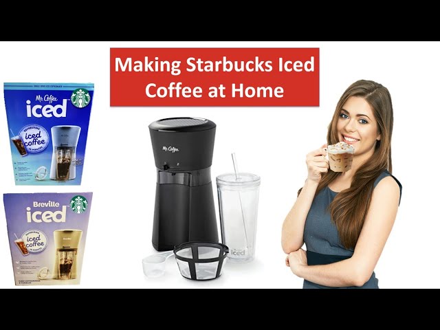 Mr. Coffee Iced Coffee Maker, Single Serve Machine with 22-Ounce Tumbler  and Reusable Coffee Filter, Black